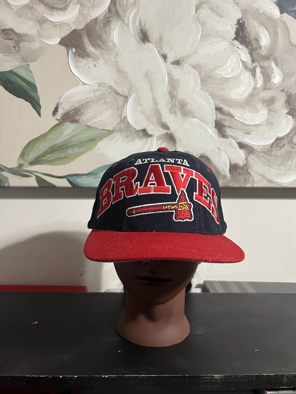 Vintage Starter Atlanta Braves Hat Blue/Red Adjustable SnapBack Cap